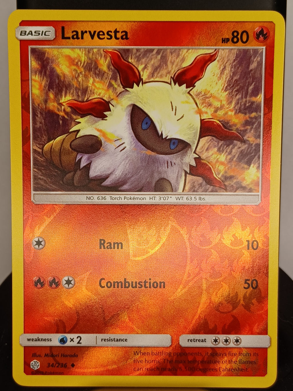 Larvesta #34/236 SM - Cosmic Eclipse