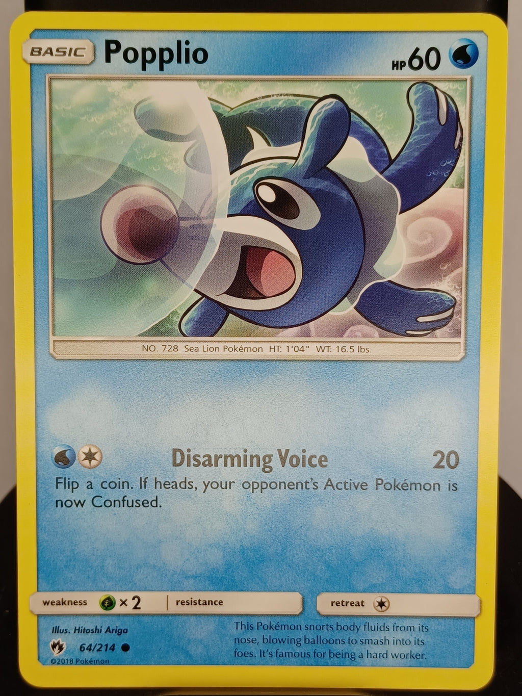 Popplio (64) #64/214 SM - Lost Thunder