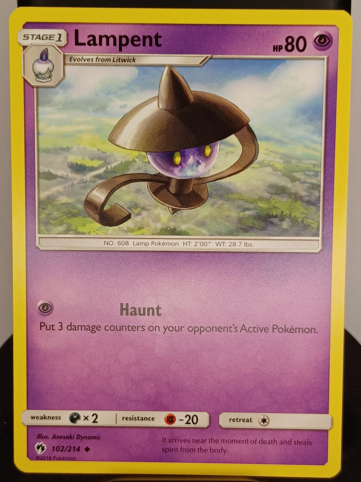Lampent #102/214 SM - Lost Thunder