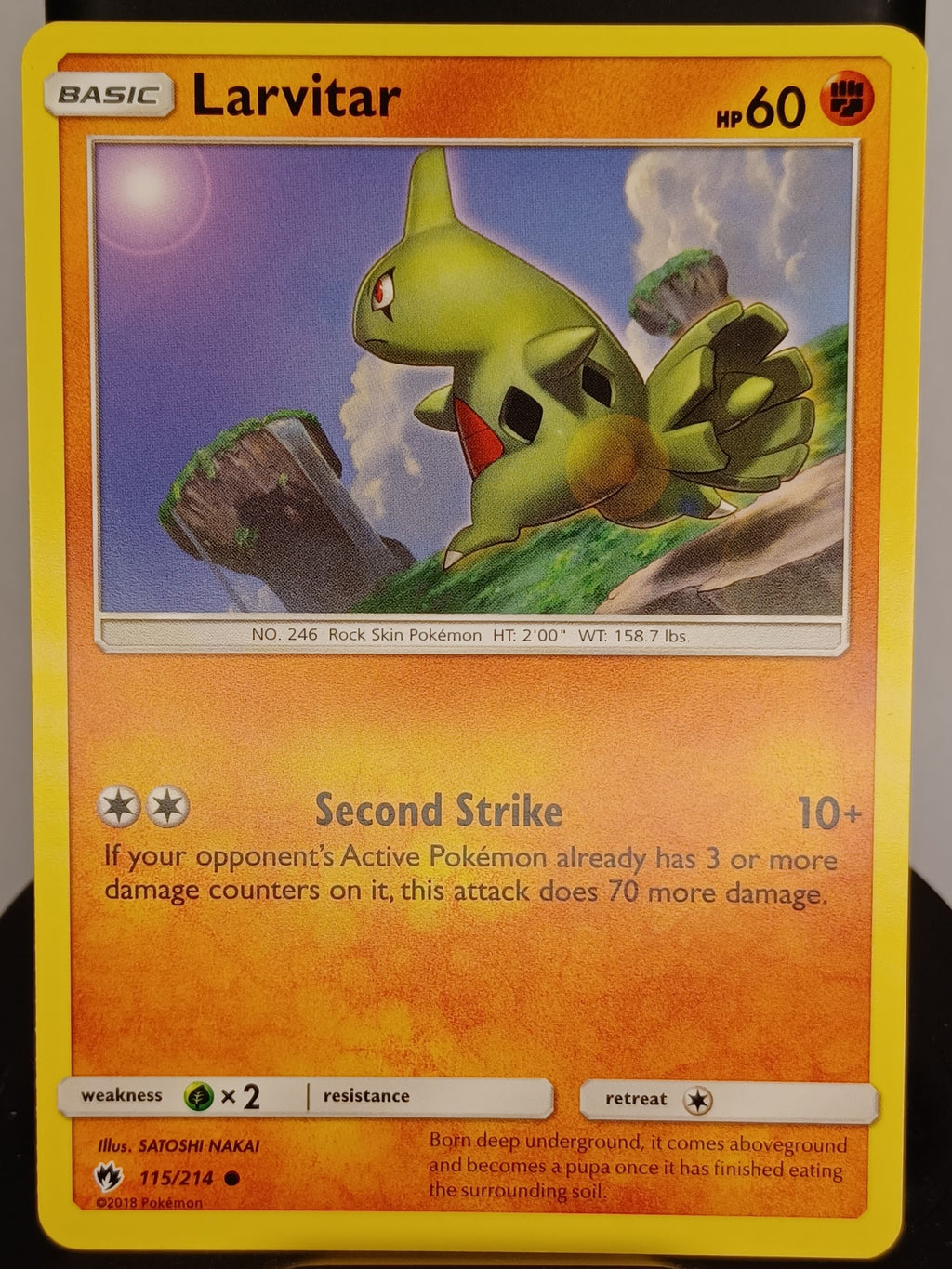 Larvitar (115) #115/214 SM - Lost Thunder