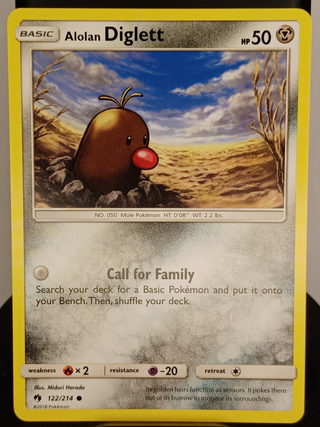 Alolan Diglett #122/214 SM - Lost Thunder