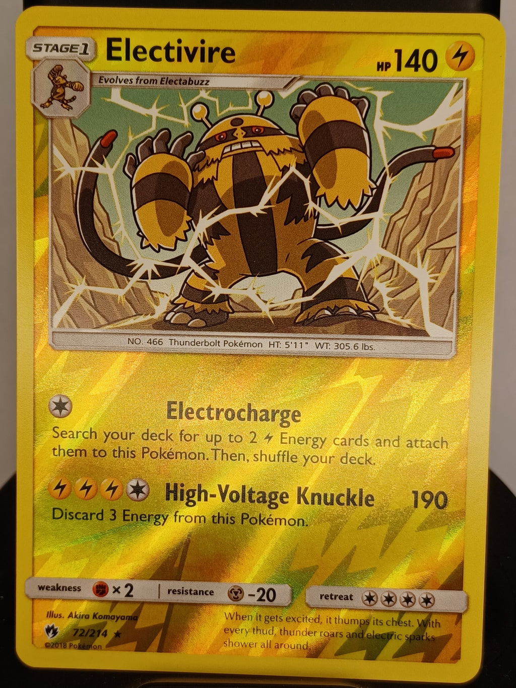 Electivire #72/214 SM - Lost Thunder