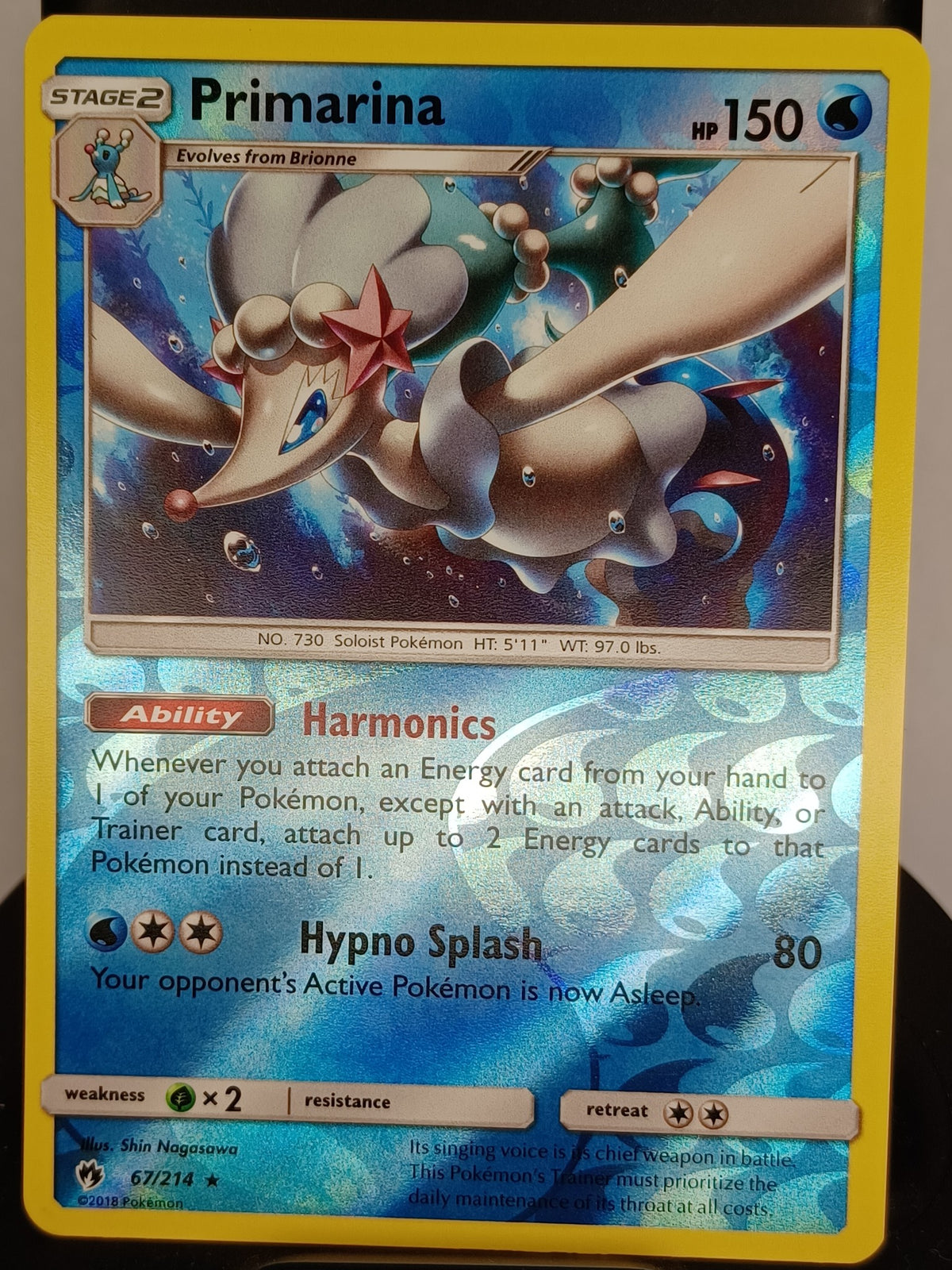 Primarina #67/214 SM - Lost Thunder