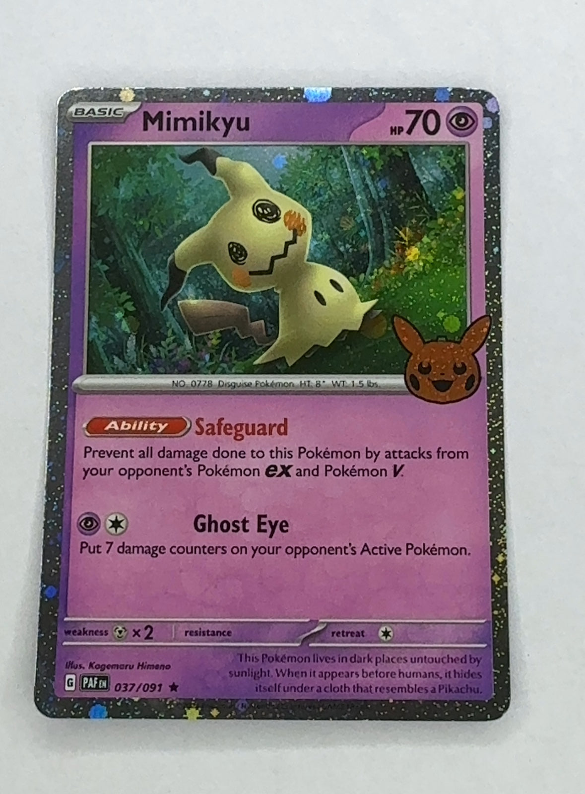 Mimikyu - 037/091 (Cosmos Holo) | Near Mint / English / Holofoil